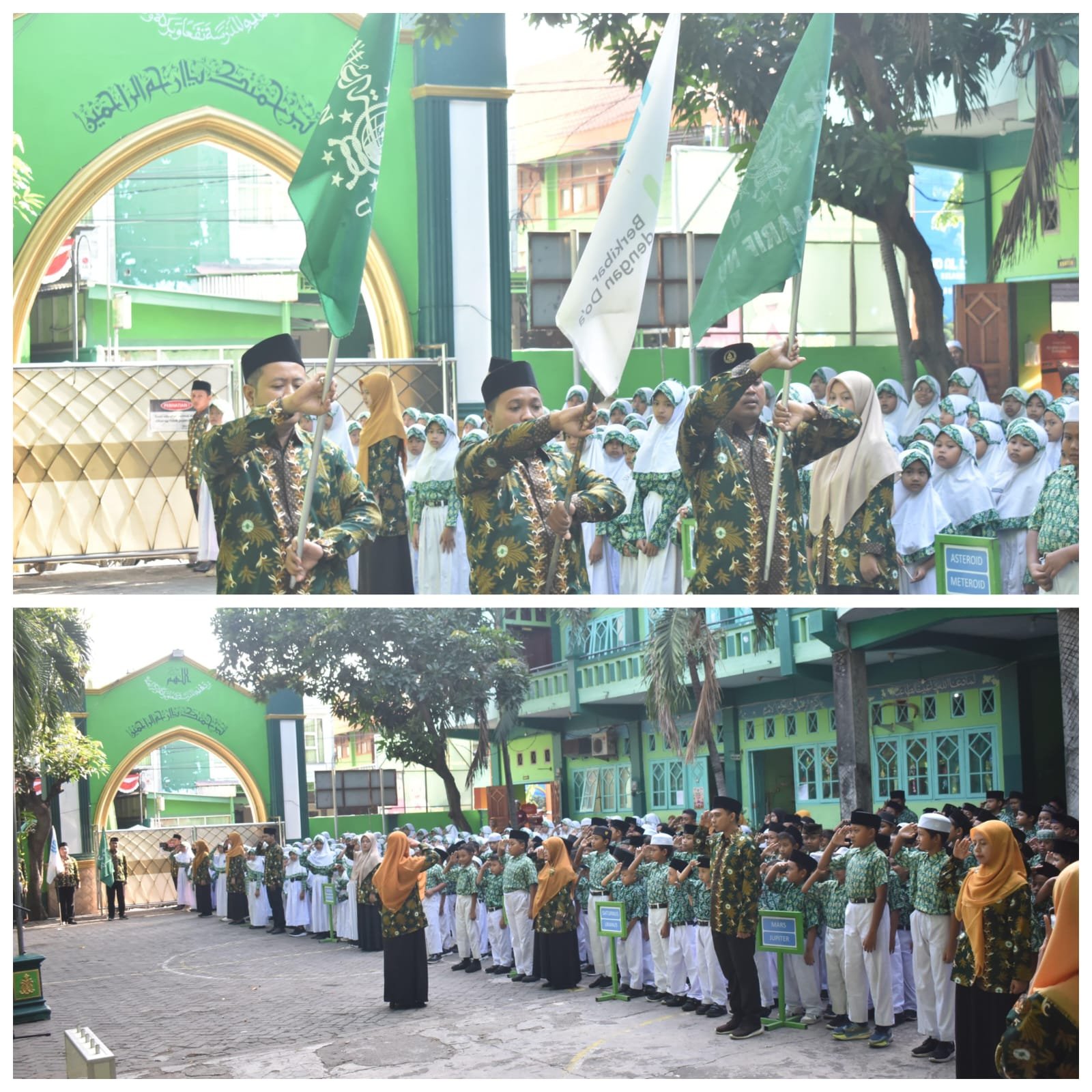 Proses apel yang sangat khidmat 