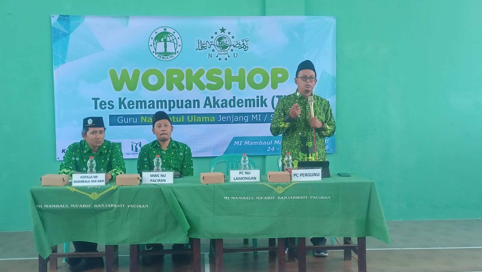 Sambutan Ketua PC. Pergunu Lamongan Sekaligus Membuka Workshop